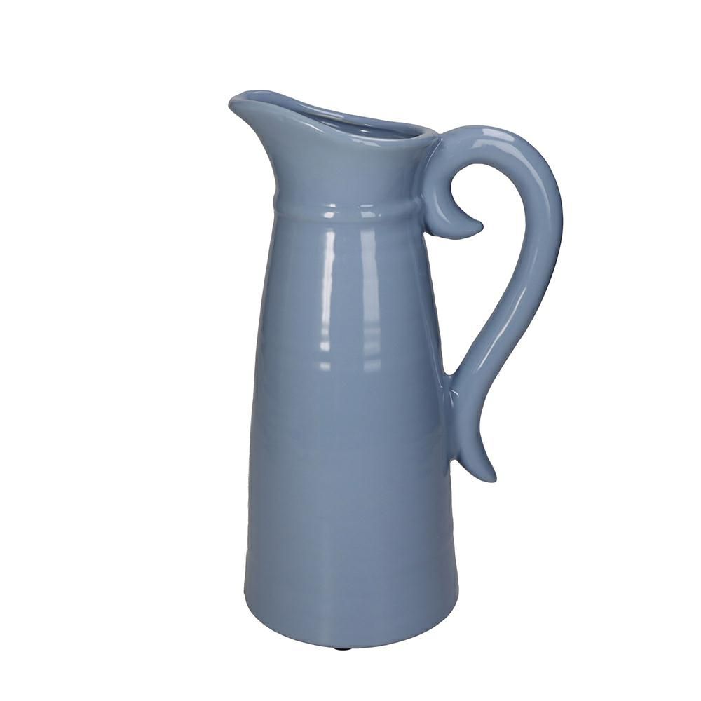 BROCCA CERAMICA 19X14 CM H.31,3 CM CELESTE