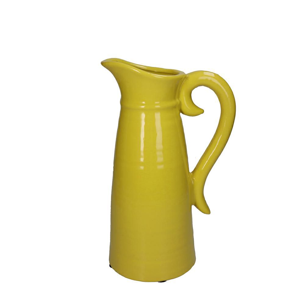 BROCCA CERAMICA 19X14 CM H.31,3 CM GIALLO