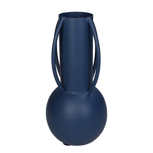 VASO METALLO D.11 CM H.24 CM BLU VASO METALLO D.11 CM H.24 CM BLU