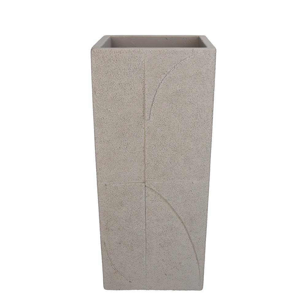 FIORIERA CEMENTO 15X15 CM H.35 CM GRIGIO FIORIERA CEMENTO 15X15 CM H.35 CM GRIGIO