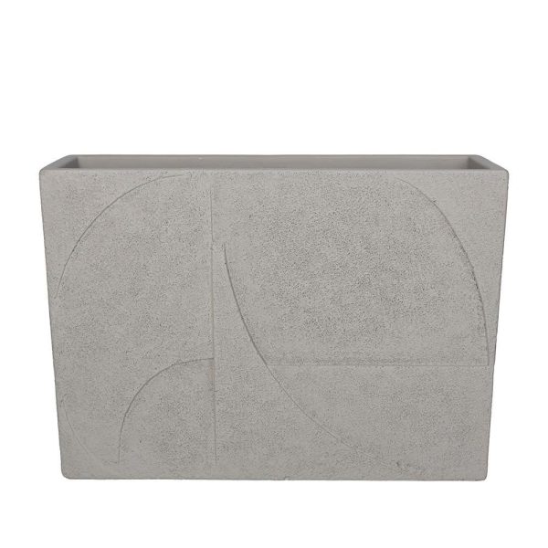 FIORIERA CEMENTO 32,5X10 CM H.23,5 CM GRIGIO FIORIERA CEMENTO 32,5X10 CM H.23,5 CM GRIGIO