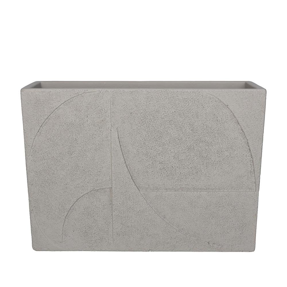 FIORIERA CEMENTO 32,5X10 CM H.23,5 CM GRIGIO FIORIERA CEMENTO 32,5X10 CM H.23,5 CM GRIGIO