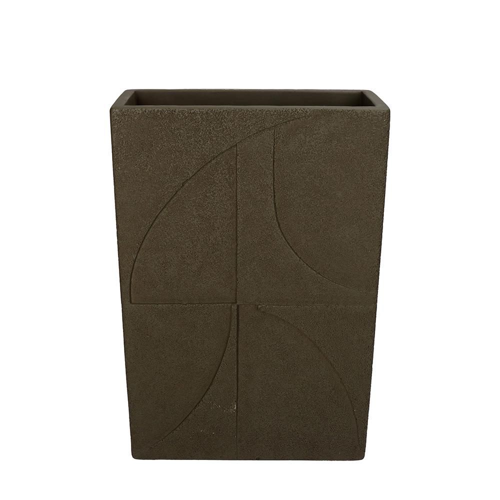 FIORIERA CEMENTO 22X10 CM H.32,5 CM VERDE FIORIERA CEMENTO 22X10 CM H.32,5 CM VERDE