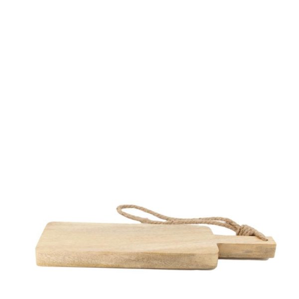 TAGLIERE LEGNO MANGO RETTANGOLARE 38X12X2,5 CM NATURALE