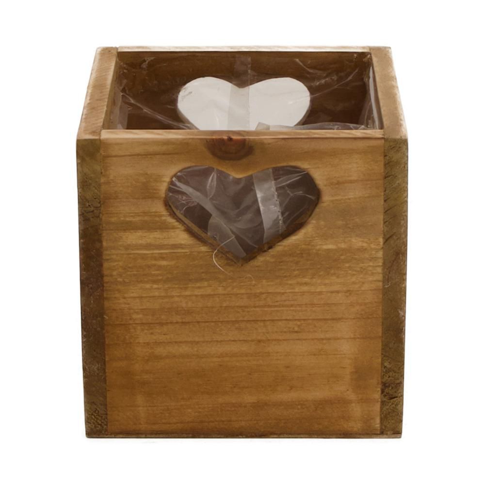 CASSETTO LEGNO C/PLASTICA 9,5X9,5 CM H.9,5 CM NATURALE CASSETTO LEGNO C/PLASTICA 9,5X9,5 CM H.9,5 CM NATURALE