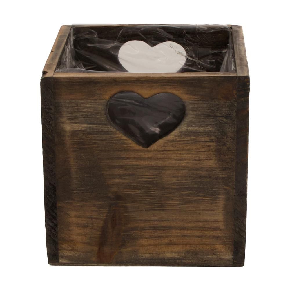 CASSETTO LEGNO C/PLASTICA 12X12 CM H.12 CM NERO ANTICATO CASSETTO LEGNO C/PLASTICA 12X12 CM H.12 CM NERO ANTICATO