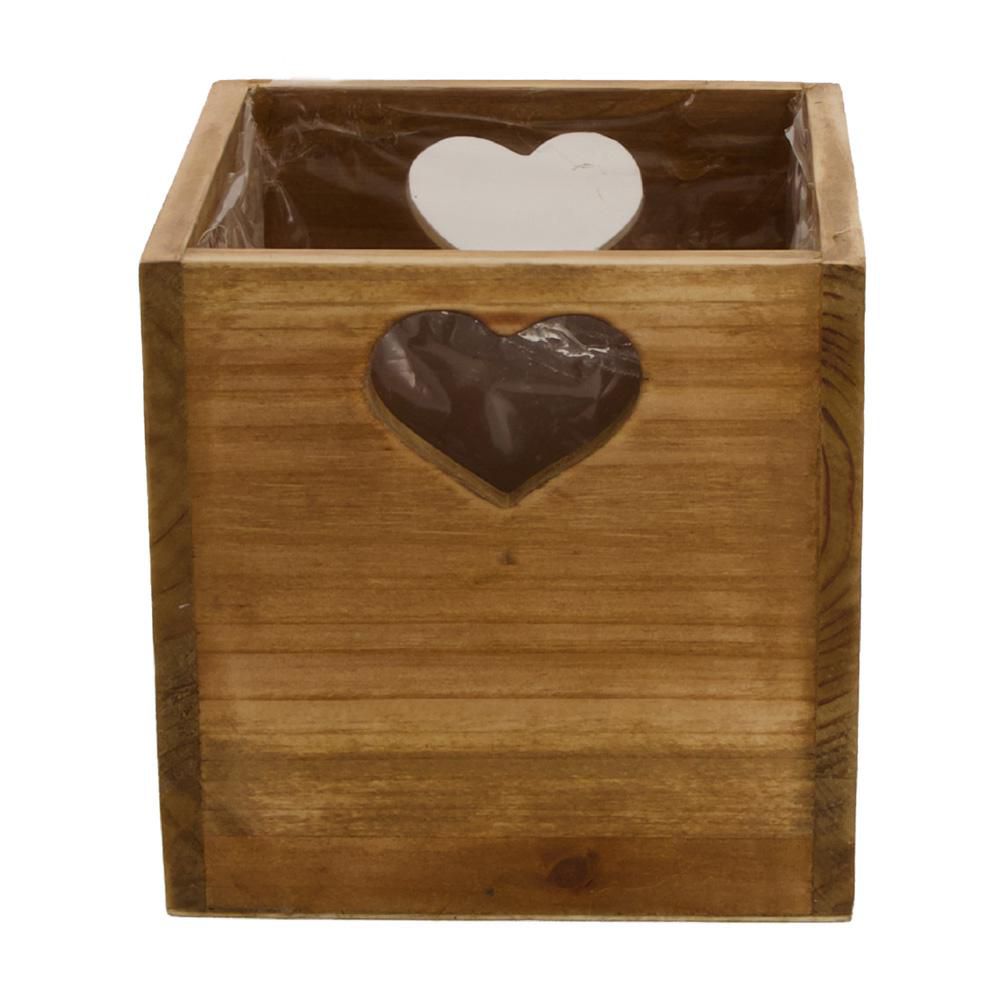 CASSETTO LEGNO C/PLASTICA 12X12 CM H.12 CM NATURALE CASSETTO LEGNO C/PLASTICA 12X12 CM H.12 CM NATURALE