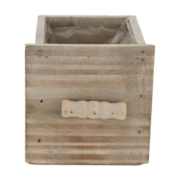 CASSETTO LEGNO C/PLASTICA 12X12 CM H.12 CM GRIGIO ANTICATO CASSETTO LEGNO C/PLASTICA 12X12 CM H.12 CM GRIGIO ANTICATO