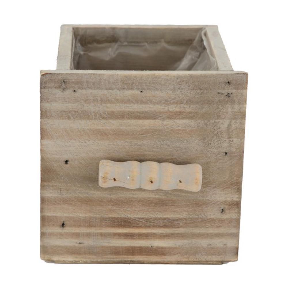 CASSETTO LEGNO C/PLASTICA 12X12 CM H.12 CM GRIGIO ANTICATO CASSETTO LEGNO C/PLASTICA 12X12 CM H.12 CM GRIGIO ANTICATO