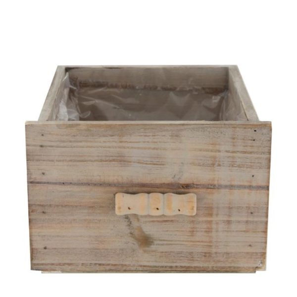 CASSETTO LEGNO C/PLASTICA 18X18 CM H.12 CM GRIGIO ANTICATO CASSETTO LEGNO C/PLASTICA 18X18 CM H.12 CM GRIGIO ANTICATO