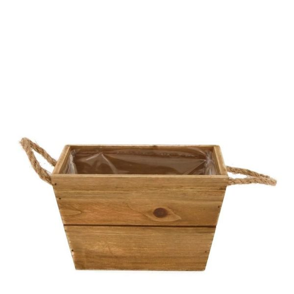 CASSETTA LEGNO C/MANICICORDA 18X12 CM H.12 CM NATURALE