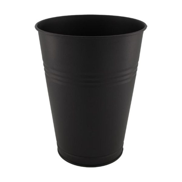 VASO METALLO D.23,5 CM H.30 CM NERO MATT VASO METALLO D.23,5 CM H.30 CM NERO MATT