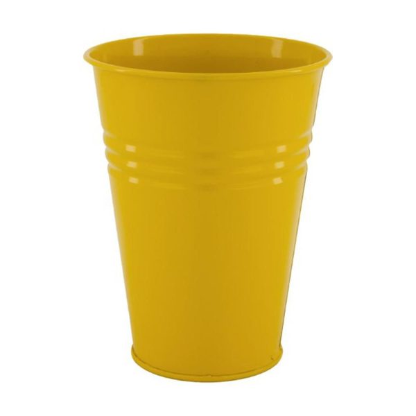 VASO METALLO D.13 CM H.17 CM GIALLO OCRA VASO METALLO D.13 CM H.17 CM GIALLO OCRA