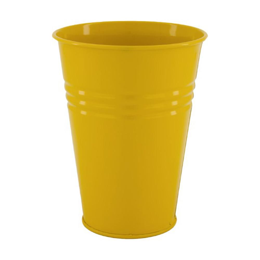 VASO METALLO D.13 CM H.17 CM GIALLO OCRA VASO METALLO D.13 CM H.17 CM GIALLO OCRA