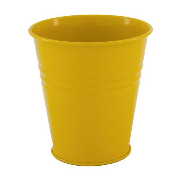 VASO METALLO D.12 CM H.12 CM GIALLO OCRA VASO METALLO D.12 CM H.12 CM GIALLO OCRA