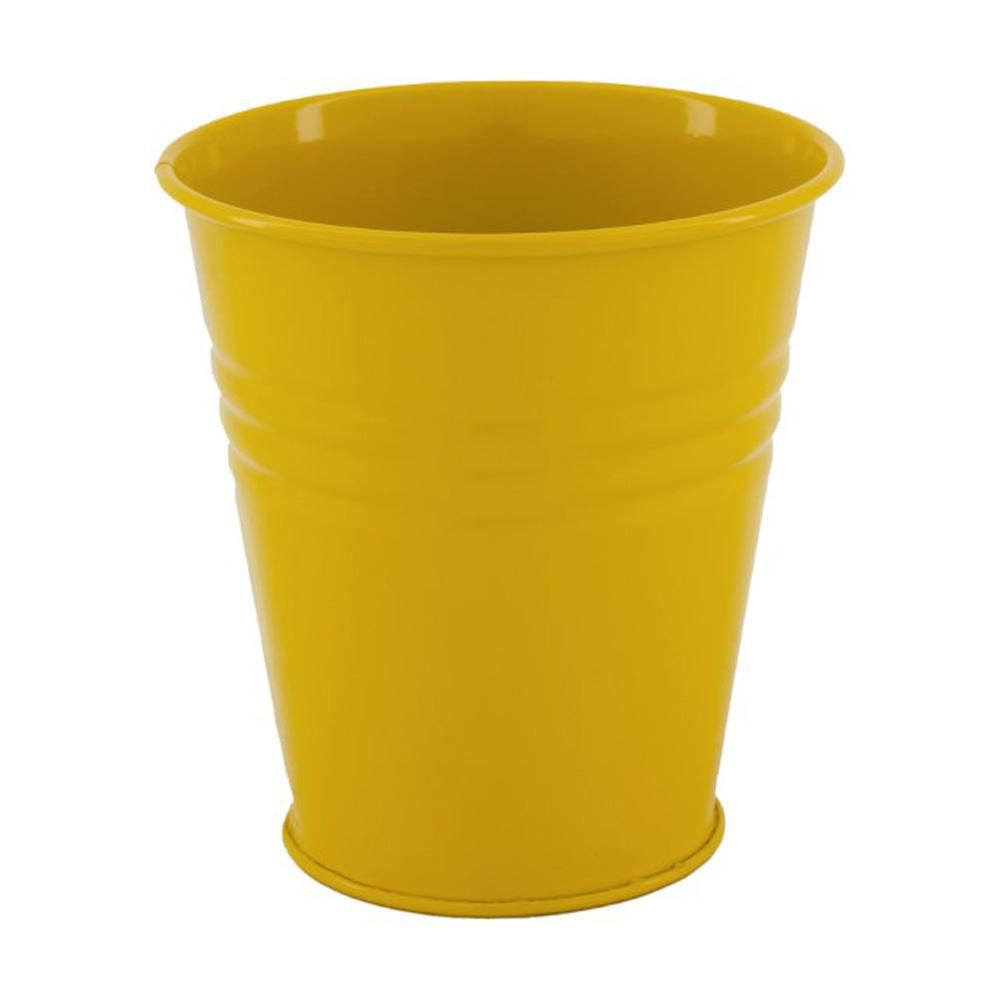 VASO METALLO D.12 CM H.12 CM GIALLO OCRA VASO METALLO D.12 CM H.12 CM GIALLO OCRA