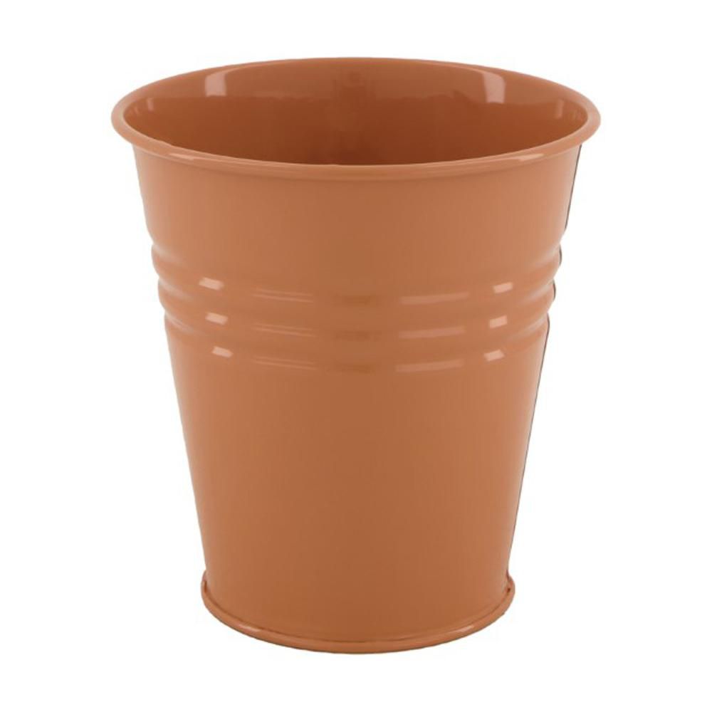 VASO METALLO D.12 CM H.12 CM SALMONE