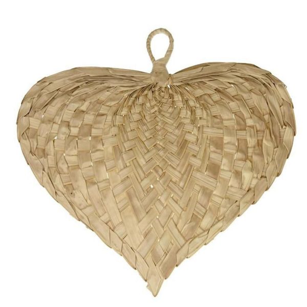 VENTAGLIO CUORE 78X65 CM NATURALE VENTAGLIO CUORE 78X65 CM NATURALE