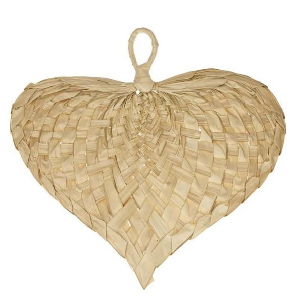 VENTAGLIO CUORE 60X65 CM NATURALE VENTAGLIO CUORE 60X65 CM NATURALE