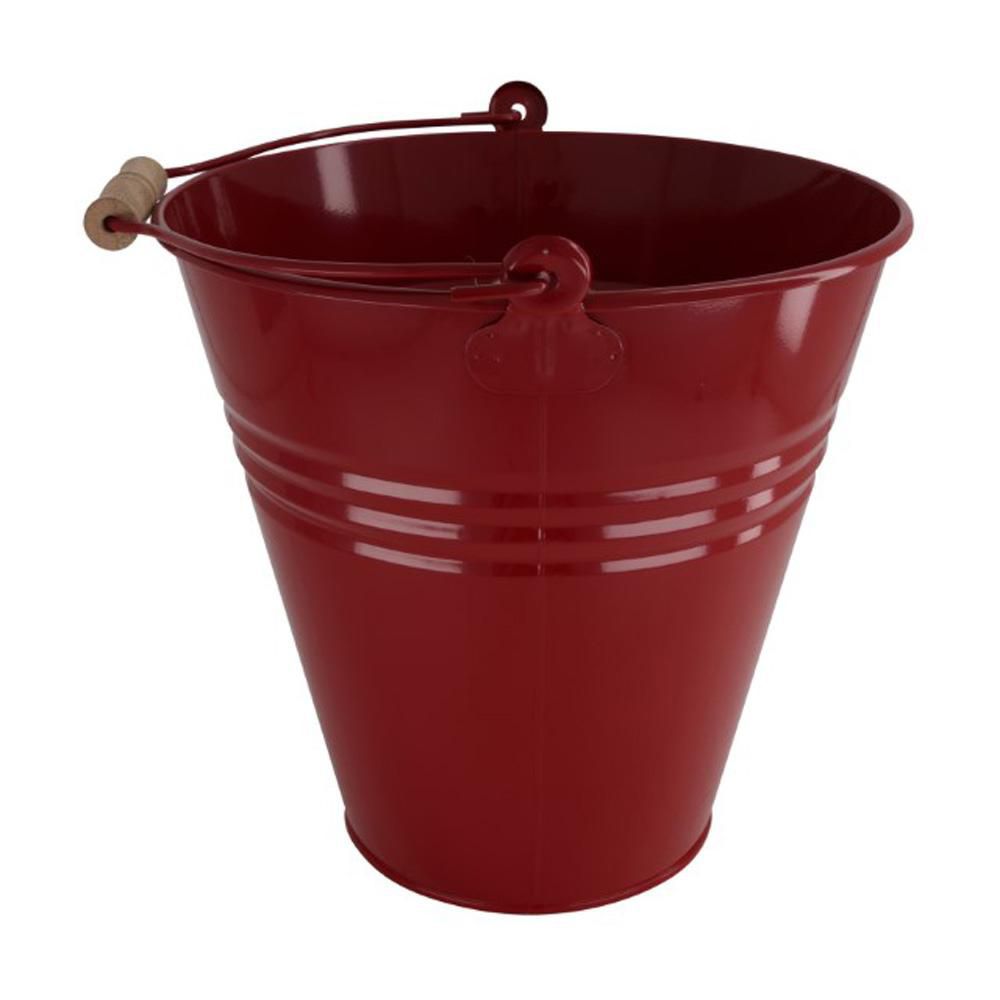 SECCHIELLO LATTA C/MANICO LEGNO D.29 CM H.29 CM ROSSO SCURO SECCHIELLO LATTA C/MANICO LEGNO D.29 CM H.29 CM ROSSO SCURO