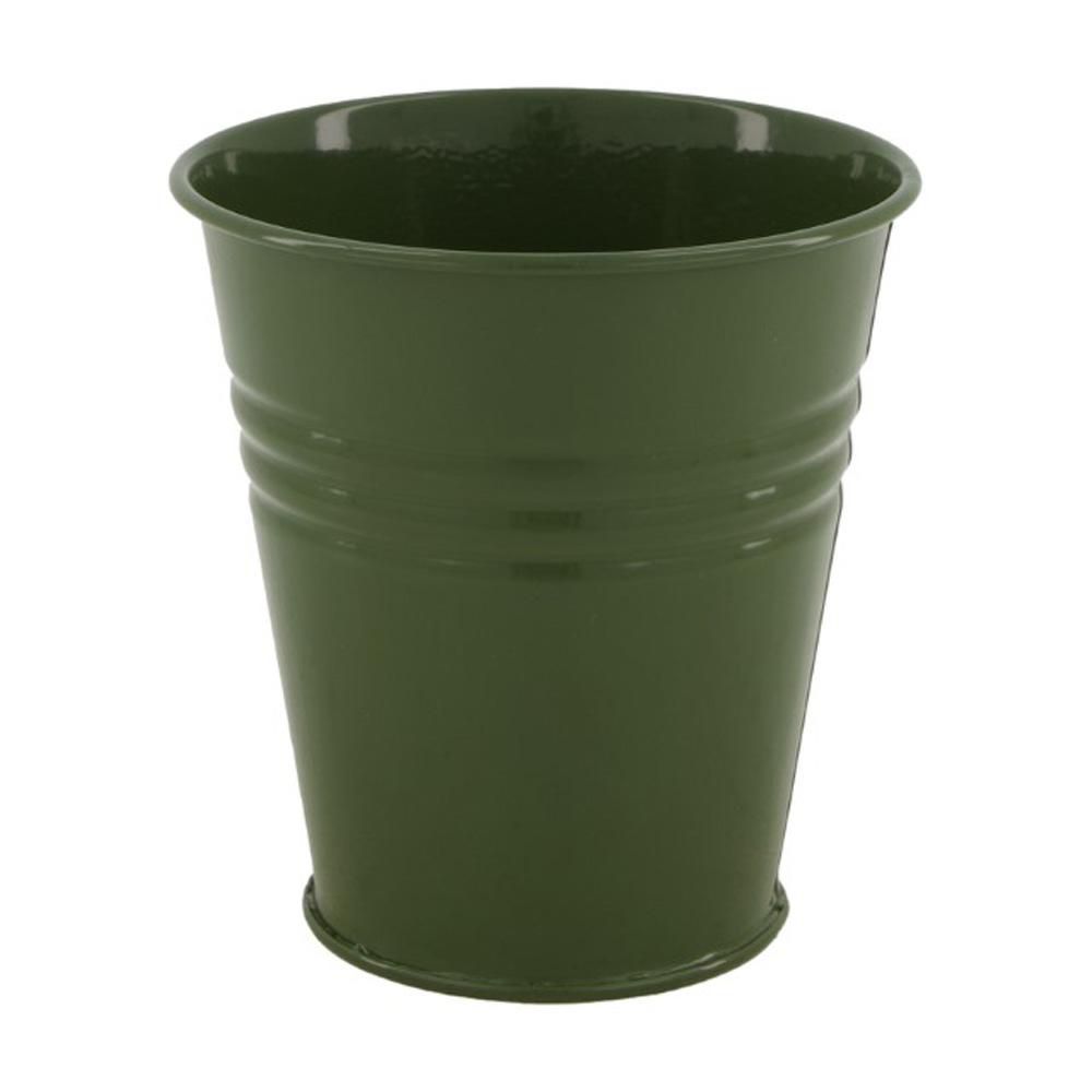 VASO METALLO D.12 CM H.12 CM VERDE OLIVA VASO METALLO D.12 CM H.12 CM VERDE OLIVA