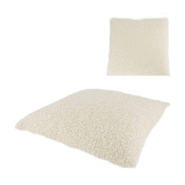 CUSCINO TESSUTO TEDDY POLY 45X45 CM H.8 CM BIANCO CUSCINO TESSUTO TEDDY POLY 45X45 CM H.8 CM BIANCO