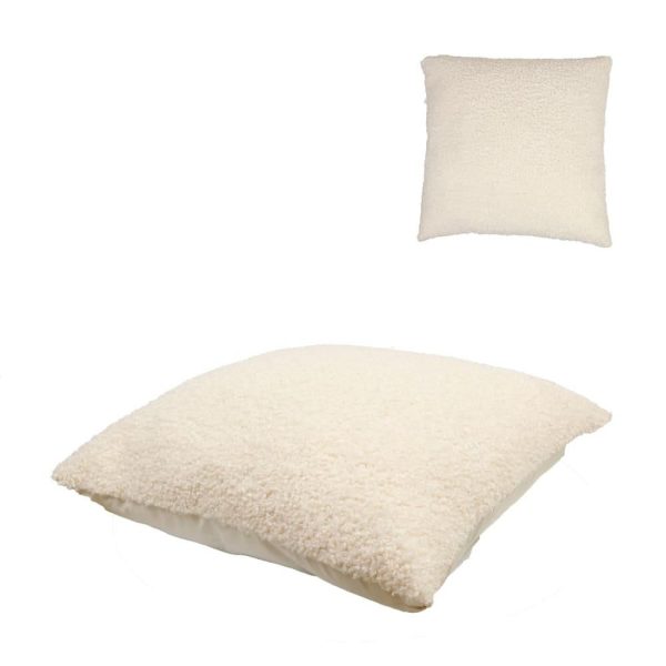 CUSCINO TESSUTO TEDDY POLY 60X60 CM H.8 CM BIANCO CUSCINO TESSUTO TEDDY POLY 60X60 CM H.8 CM BIANCO