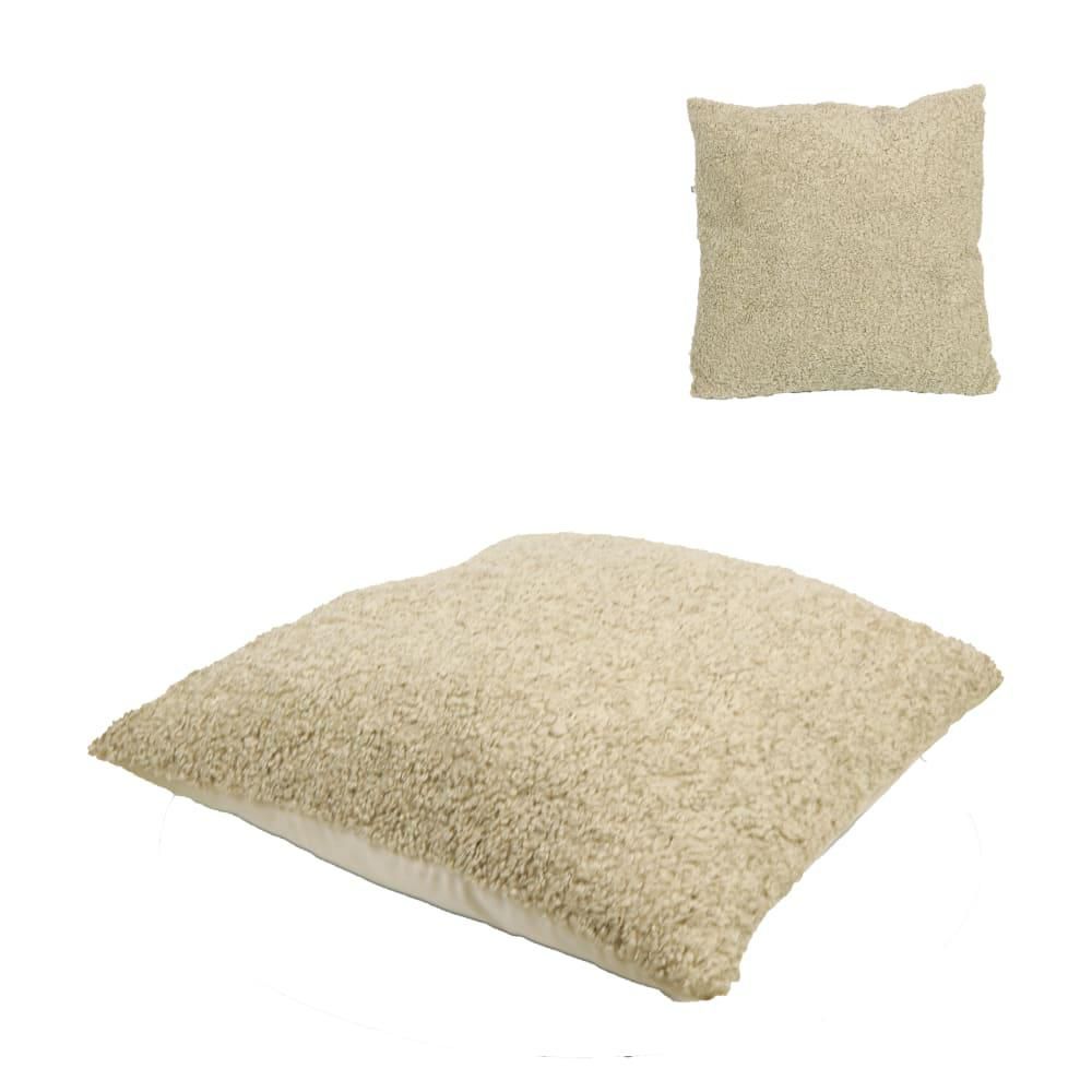 CUSCINO TESSUTO TEDDY POLY 60X60 CM H.8 CM MARRONE CHIARO CUSCINO TESSUTO TEDDY POLY 60X60 CM H.8 CM MARRONE CHIARO