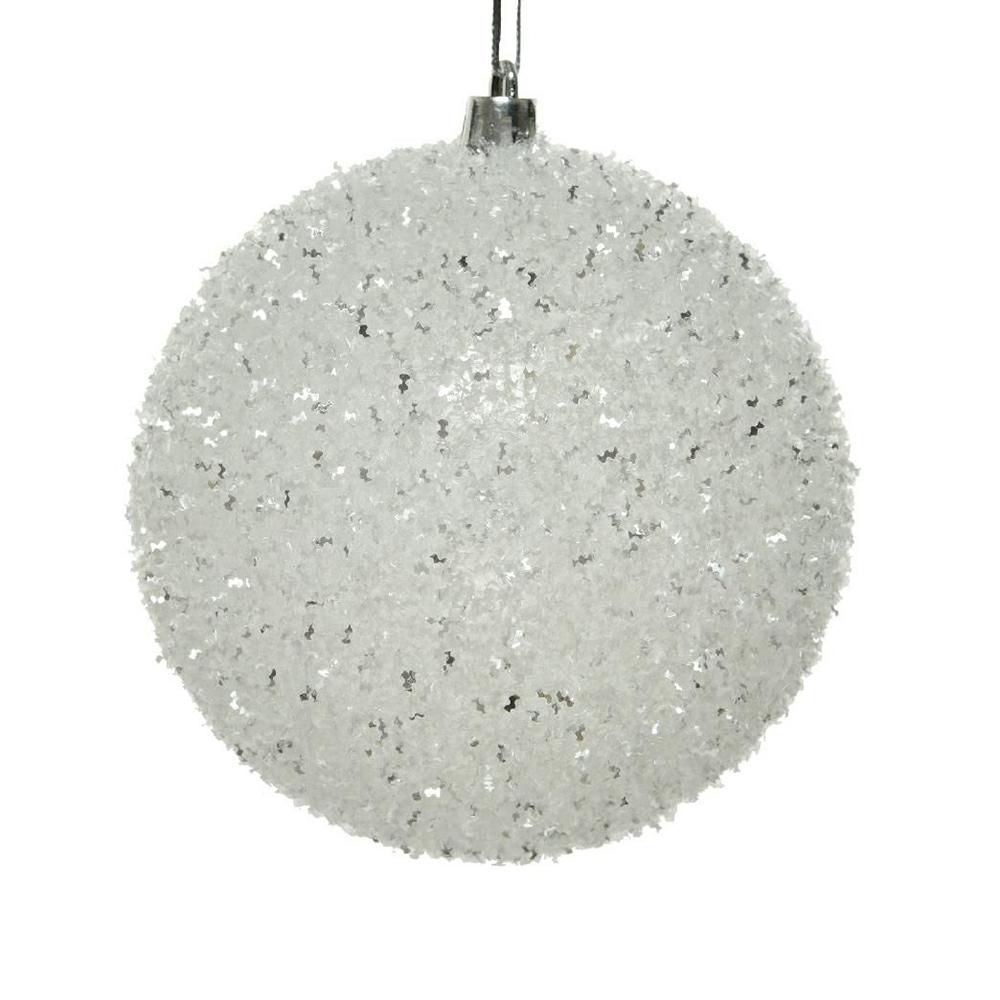 SFERA POLY MM.100 BIANCO/GLITTER ARGENTO SFERA POLY MM.100 BIANCO/GLITTER ARGENTO