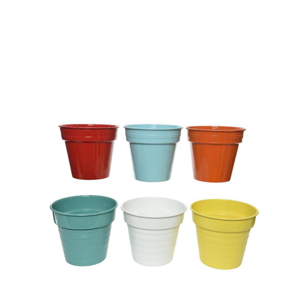 VASO METALLO D.22CM H.20 CM ASSORTITI