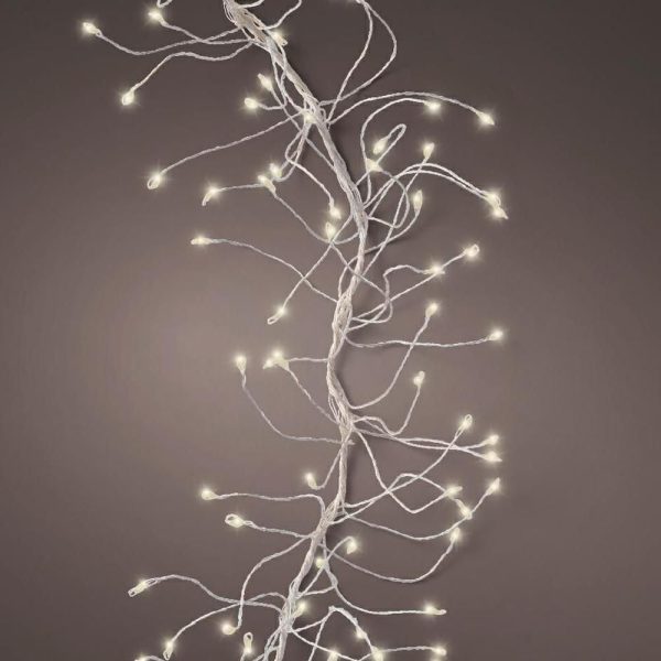 FILO 960 MICROLED CLUSTER 6MT L.CALDA/F.SILVER ESTERNO FILO 960 MICROLED CLUSTER 6MT L.CALDA/F.SILVER ESTERNO