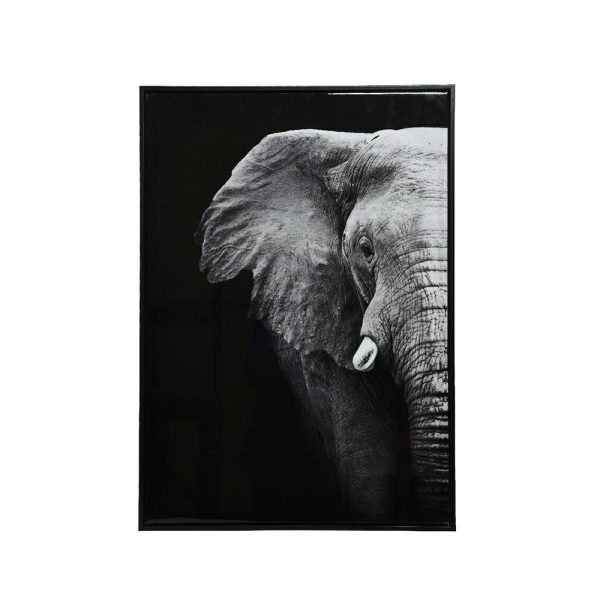 DIPINTO SU TELA 53X73X3,5 CM -ELEFANTE- BIANCO/GRIGIO DIPINTO SU TELA 53X73X3,5 CM -ELEFANTE- BIANCO/GRIGIO