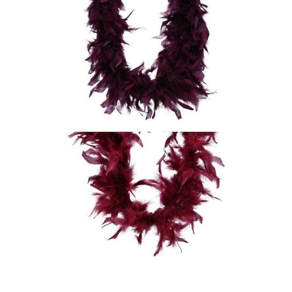 SET 2 BOA PIUME CM.184X15 BURGUNDY/AMARANTO SET 2 BOA PIUME CM.184X15 BURGUNDY/AMARANTO
