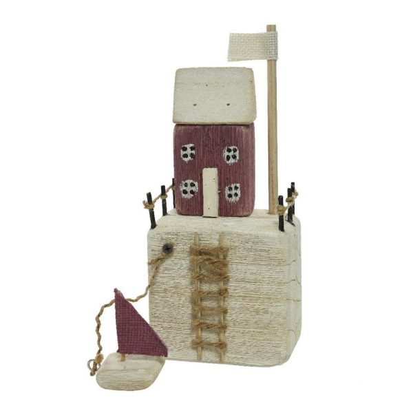 CASA LEGNO SUL MARE 7X11,5X26 CM ROSSO CASA LEGNO SUL MARE 7X11,5X26 CM ROSSO