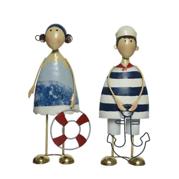 BAMBINO/A METALLO 13,97X10,79 CM H.36,83 CM BIANCO/BLU ASSORTITI