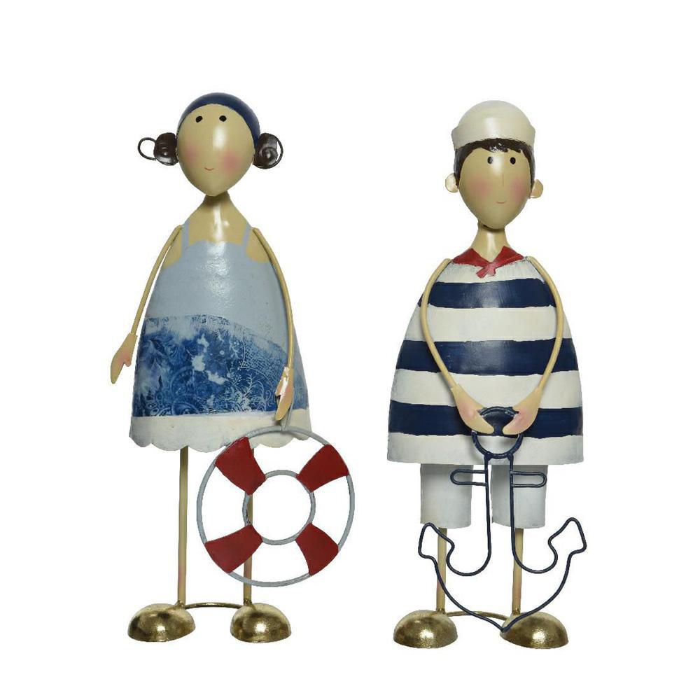 BAMBINO/A METALLO 13,97X10,79 CM H.36,83 CM BIANCO/BLU ASSORTITI