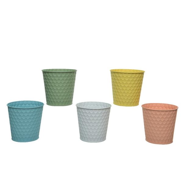 SET 5 SECCHIELLI LATTA D.11 CM H.10,6 CM ASSORTITI SET 5 SECCHIELLI LATTA D.11 CM H.10,6 CM ASSORTITI