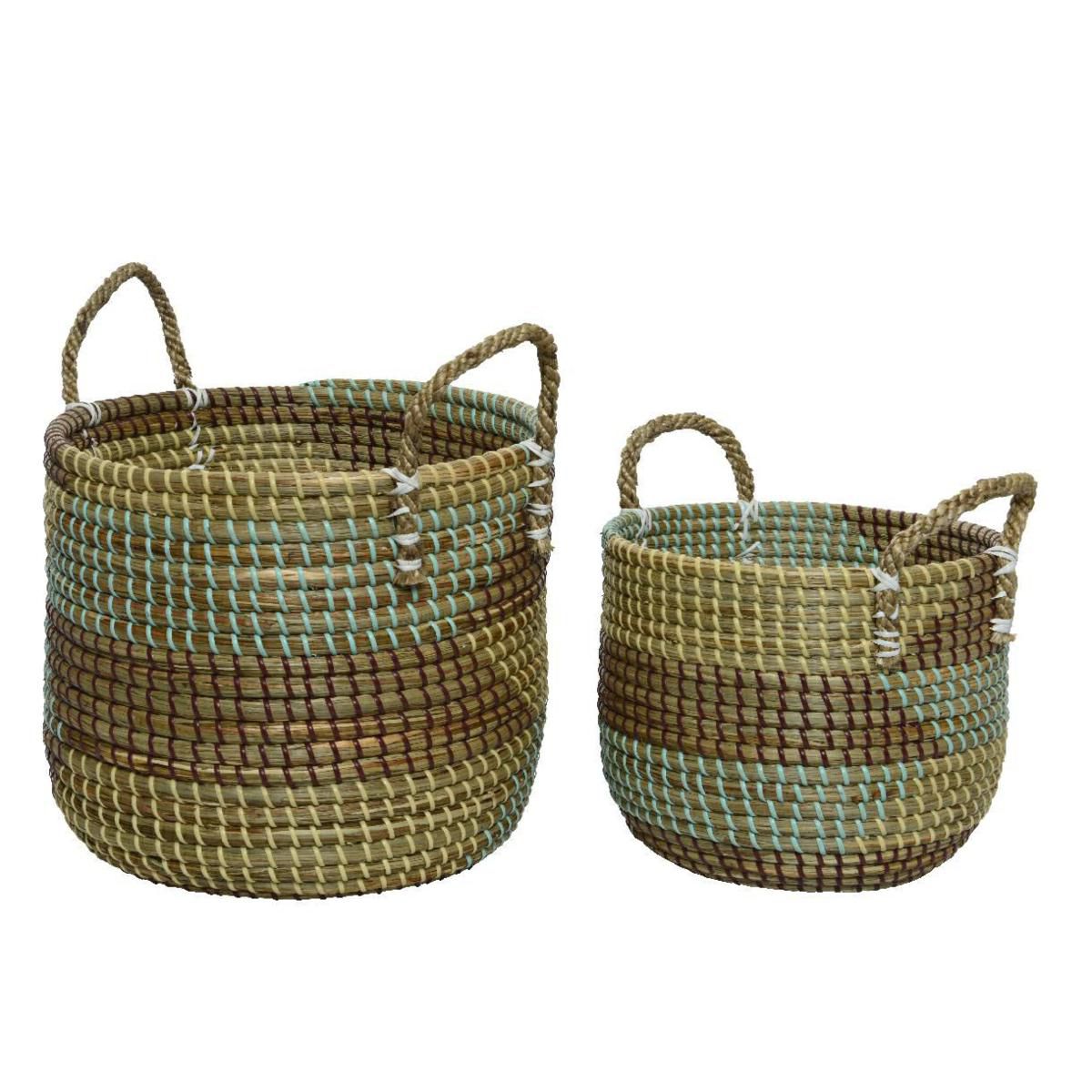 SET 2 CESTI SEAGRASS D.25-31 CM H.21-28 CM NATURALE SET 2 CESTI SEAGRASS D.25-31 CM H.21-28 CM NATURALE