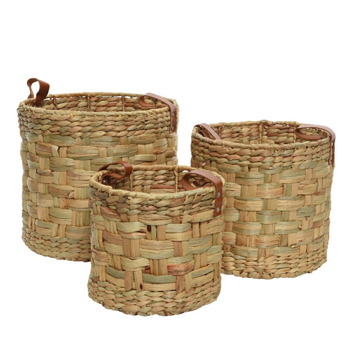 SET 3 CESTI D.24-28-33 CM H.21-26-31 CM NATURALE SET 3 CESTI D.24-28-33 CM H.21-26-31 CM NATURALE