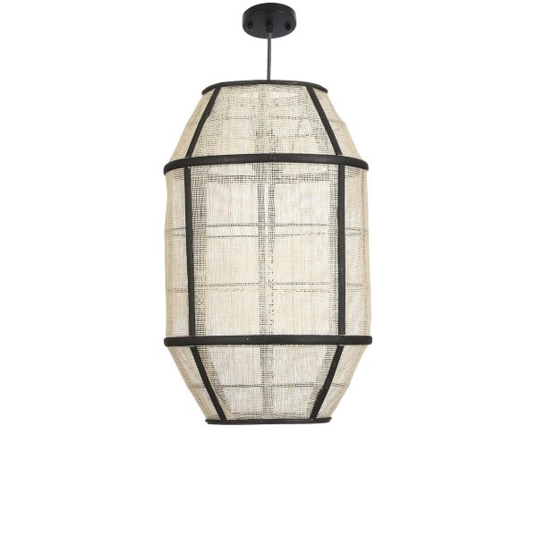 LAMPADARIO LEGNO D.29 CM H.45,5 CM -PELLA- BIANCO/NERO LAMPADARIO LEGNO D.29 CM H.45,5 CM -PELLA- BIANCO/NERO