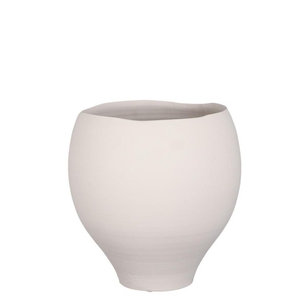 VASO CERAMICA D.29 CM H.30 CM -NIKLAS- BIANCO VASO CERAMICA D.29 CM H.30 CM -NIKLAS- BIANCO