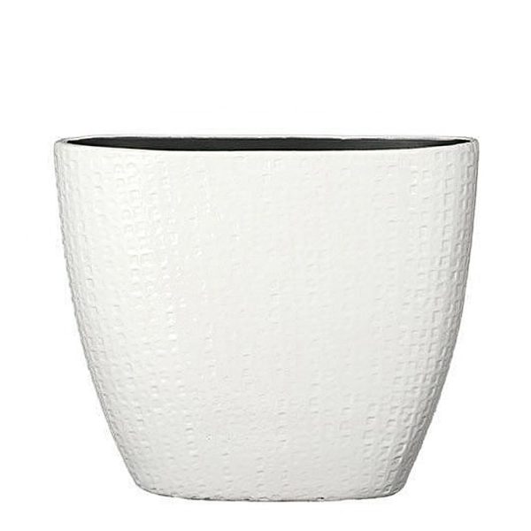 VASO CERAMICA 47X17 CM H.40 CM -FLOYD- BIANCO VASO CERAMICA 47X17 CM H.40 CM -FLOYD- BIANCO