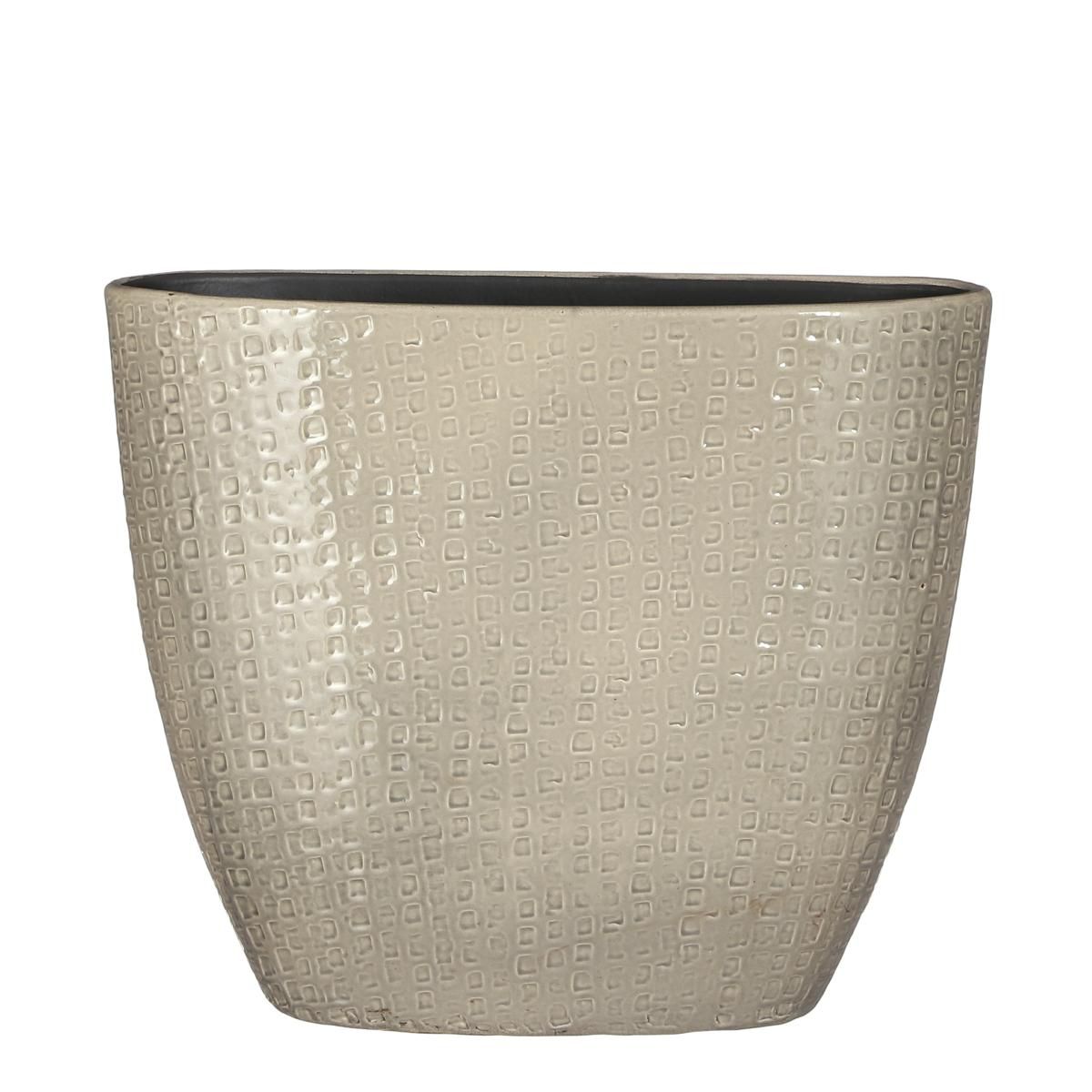 VASO CERAMICA 47X17 CM H.40 CM -FLOYD- GRIGIO VASO CERAMICA 47X17 CM H.40 CM -FLOYD- GRIGIO