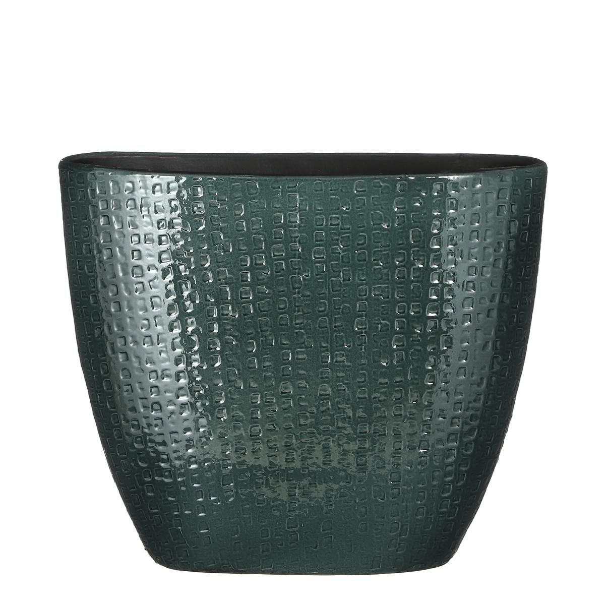 VASO CERAMICA 47X17 CM H.40 CM -FLOYD- VERDE VASO CERAMICA 47X17 CM H.40 CM -FLOYD- VERDE