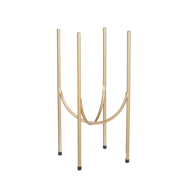 ALZATA METALLO D.23,5 CM H.40 CM PORTAPIANTE -KIMO- ORO ALZATA METALLO D.23,5 CM H.40 CM PORTAPIANTE -KIMO- ORO