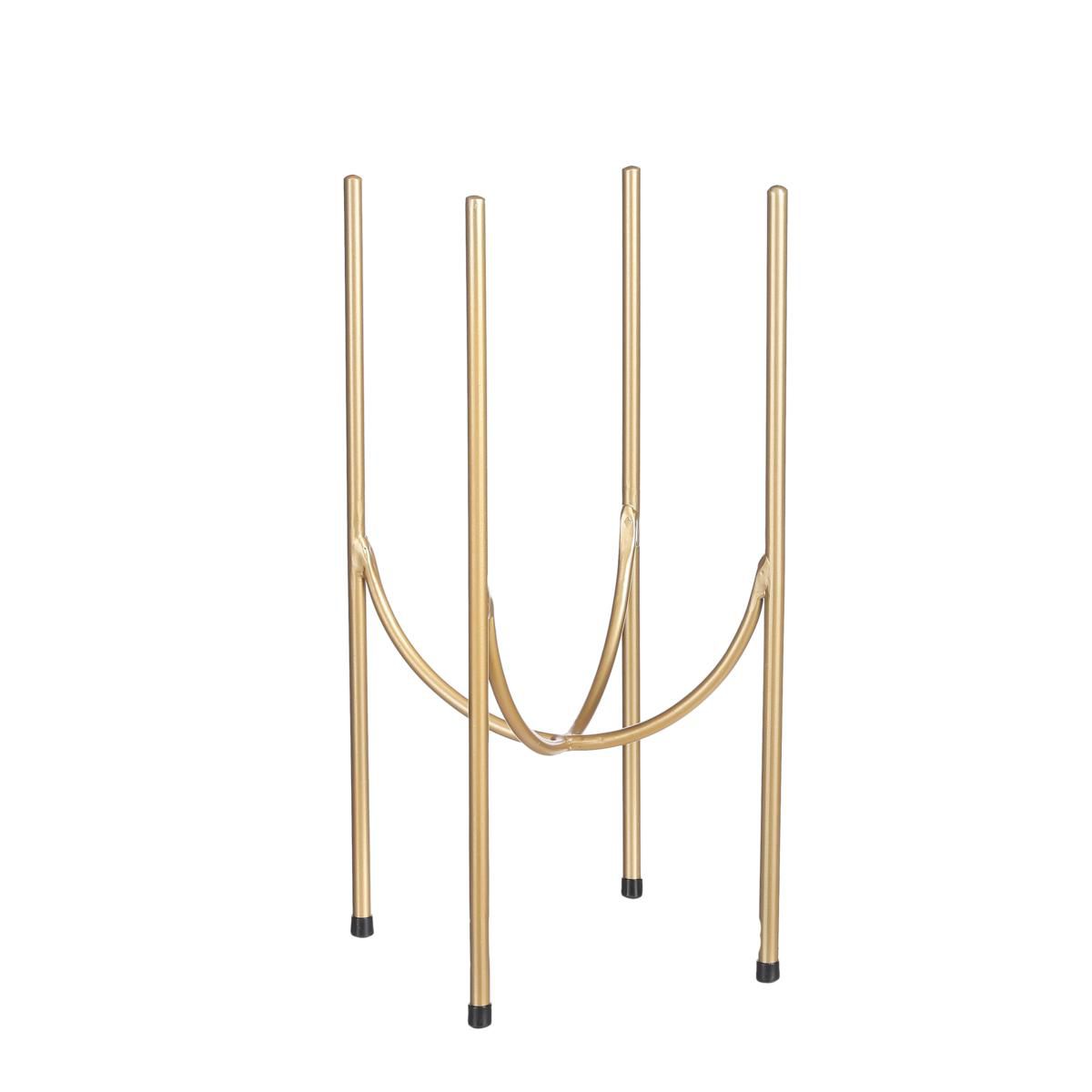 ALZATA METALLO D.23,5 CM H.40 CM PORTAPIANTE -KIMO- ORO ALZATA METALLO D.23,5 CM H.40 CM PORTAPIANTE -KIMO- ORO