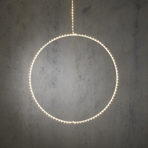 CERCHIO LUMINOSO 145 LED.50 H.120 CM L.CALDA -CIRCLE- ESTERNO CERCHIO LUMINOSO 145 LED.50 H.120 CM L.CALDA -CIRCLE- ESTERNO
