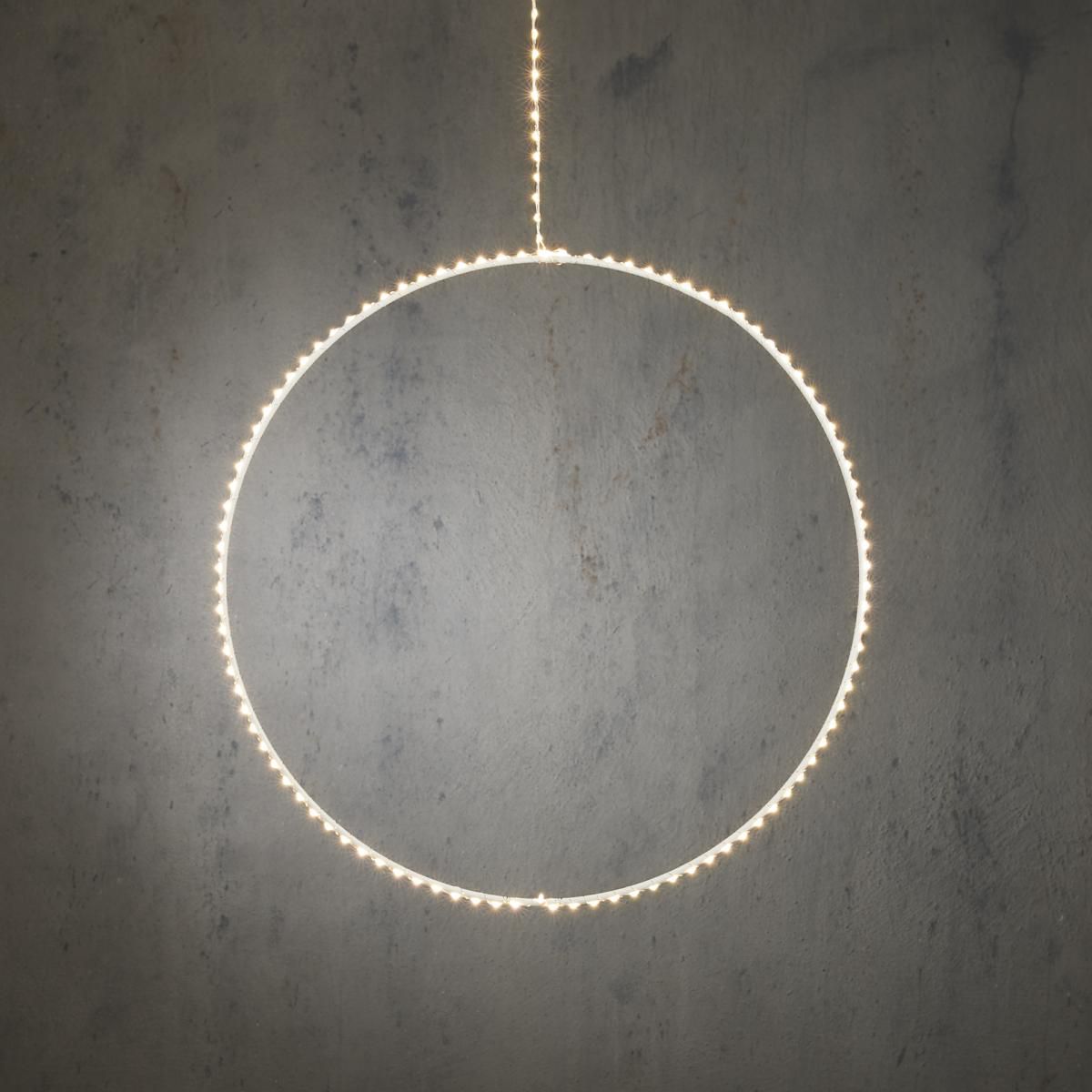 CERCHIO LUMINOSO 145 LED.50 H.120 CM L.CALDA -CIRCLE- ESTERNO CERCHIO LUMINOSO 145 LED.50 H.120 CM L.CALDA -CIRCLE- ESTERNO