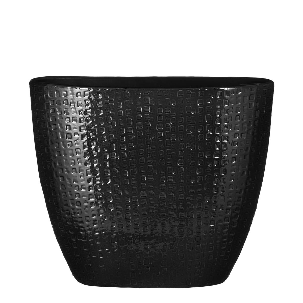 VASO CERAMICA 47X17 CM H.40 CM -FLOYD- NERO VASO CERAMICA 47X17 CM H.40 CM -FLOYD- NERO