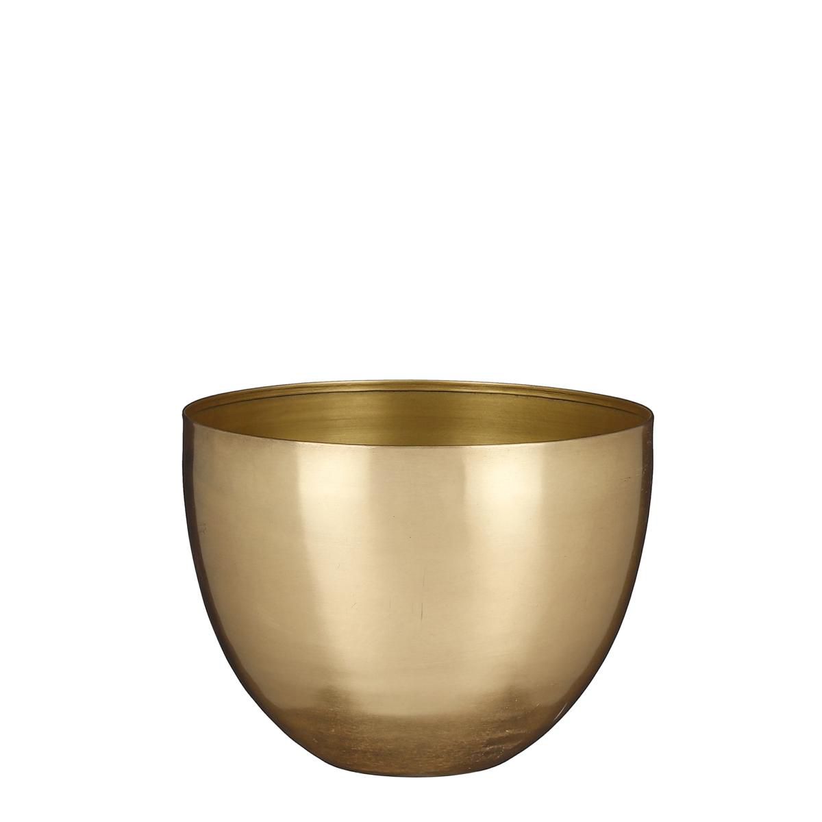 VASO METALLO D.21 CM H.16 CM -GRACE- ORO